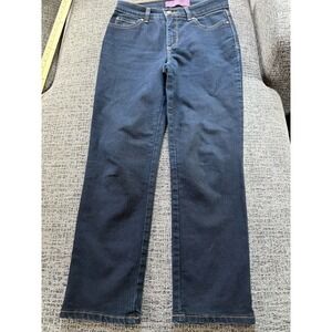 Gloria Vanderbilt Womens Petite 6P Dark Wash Straight Leg Jeans Pants